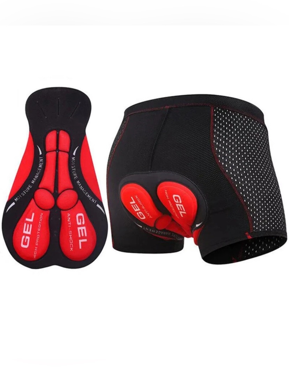 Men's Cycling Underwear Shorts 5D Padded Adsorbent Design MTB Biking Shorts Med